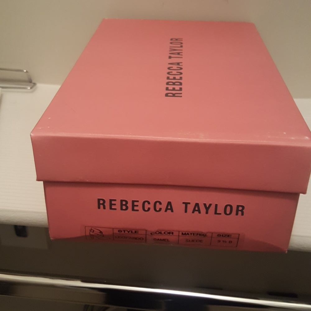 Rebecca Taylor Camel Suede Leopardo Boots 9.5 M - Picture 5 of 5